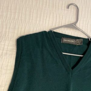 green xl sweater vest